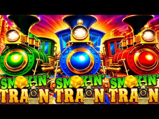 CHOO-CHOO!!!! BIG WIN! NUGGETS & MORE NUGGETS!! 🚂 SMOKIN’ TRAIN Slot Machine (BLUBERI)