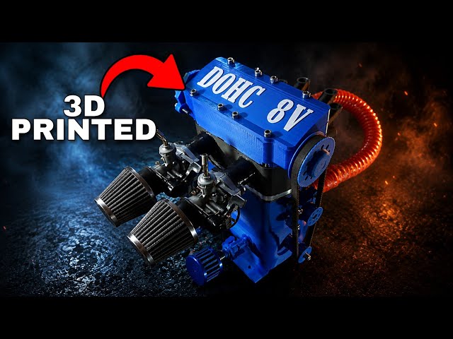 I 3D Printed a Working Two Cylinder Engine