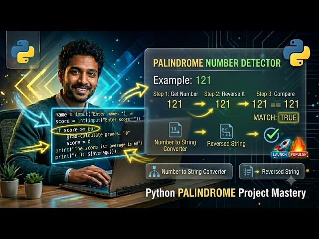 Palindrome Number in Python | Easy Explanation for Beginners