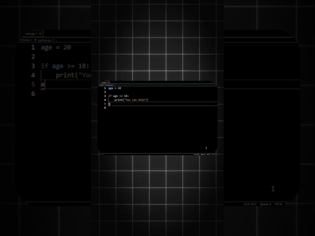 🔥 Python If Else Statement in 60 Seconds! | #PythonBasics #CodingShorts