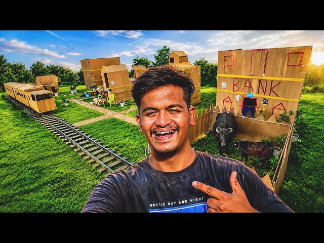We Built a Giant Cardboard City in 24 Hours! 😱