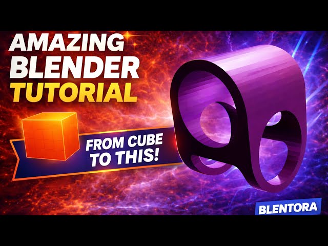 Amazing Blender Tutorial 🔥 From Cube to This | Beginner Friendly