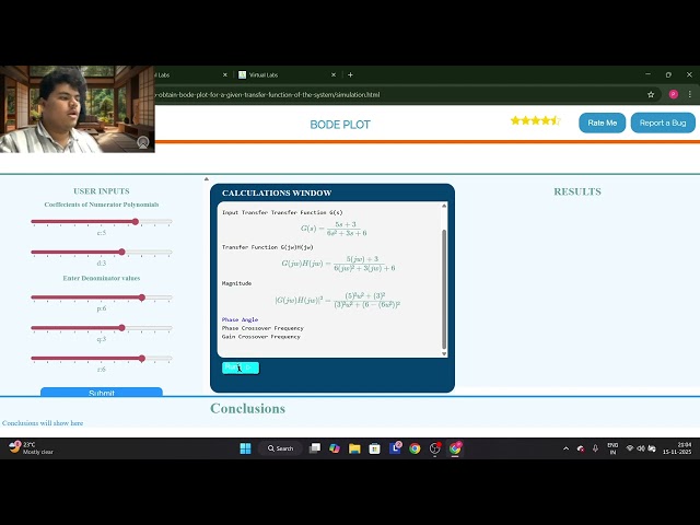 Exp 10 Bode Plot for a given Tranfer Function