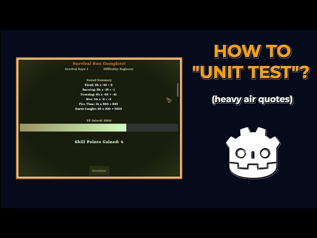 Strategies for testing game systems in Godot