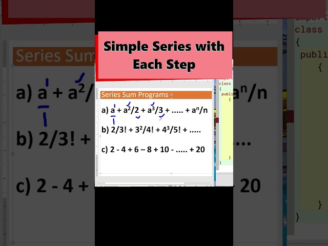 Series-1 Sum Program