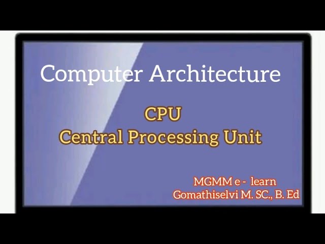 CPU tamil/ CPU components