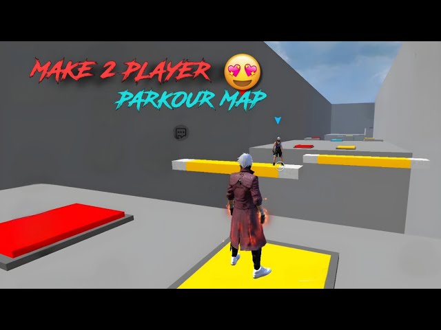 Make 2 Player Puzzle Parkour map In FreeFire Craftland || pt-1