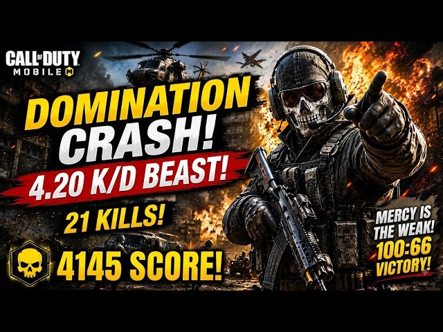 🔥 46:50 → 100:66 INSANE COMEBACK! 😱 | CODM DOMINATION – CRASH