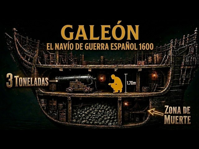 Cómo era un Barco de Guerra Español 1600 | Galeón