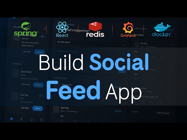 FullStack Social Feed App | React 19 | Spring Boot | Redis | Grafana | Postgres | System Design 