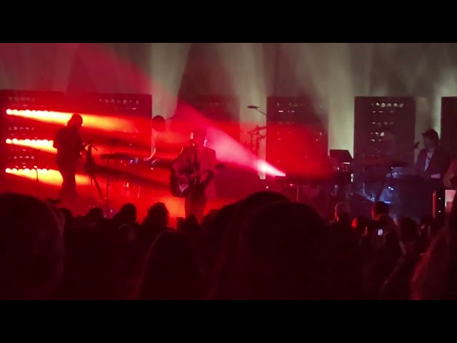 Djo sings Awake in Djo’s Another Bite Tour in Los Angeles’s The Greek Theatre