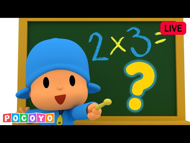 🔴 [AO VIVO] Volta às Aulas Pocoyo Números e Cores 🔢 | Pocoyo 🇧🇷 Português Brasil | Animação