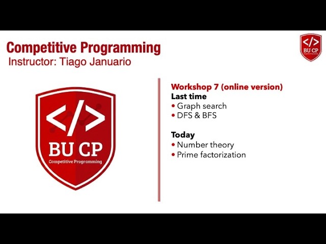 Competitive Programming - Prime factorization and Sieve of Eratosthenes