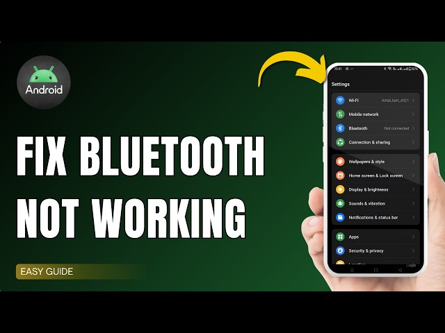 How To Fix Android Bluetooth Not Working !