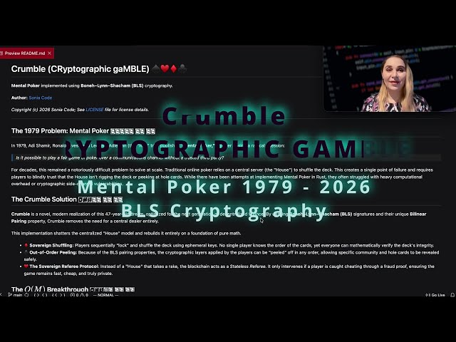 Cryptographic Gamble - Mental Poker 1979 meets BLS Cryptography in 2026