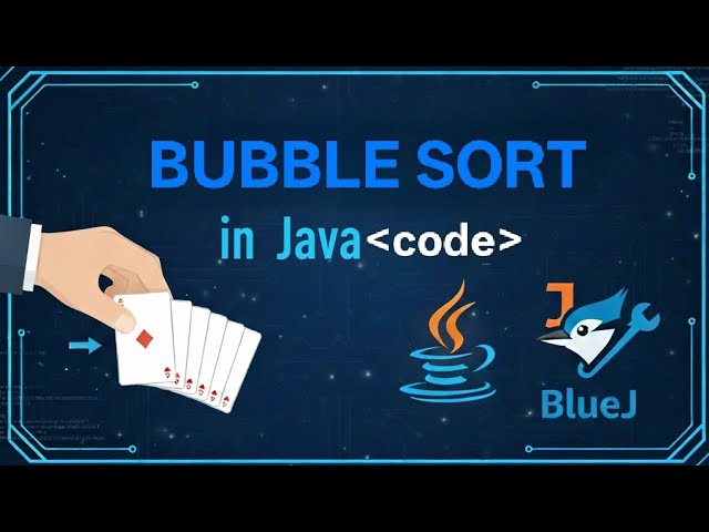 Bubble Sort in Java | Bluej | programming | class 9 | class 10 | class 11 | class 12 | icse | isc
