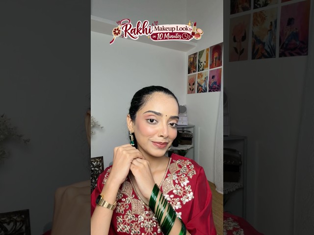 Rakhi makeup tutorial | Rakashabandhan makeup | easy makeup tutorial #rakhimakeup #festivemakeup