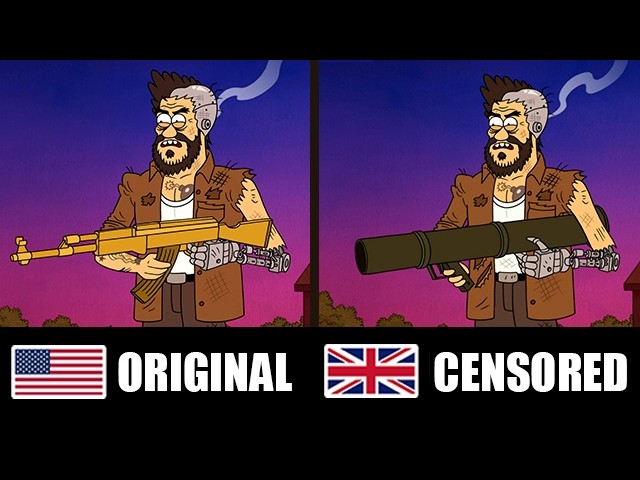 The Censorship of Regular Show: US vs. UK Comparison