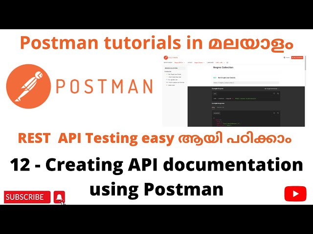 Create API Documentation using Postman| Become an expert in Postman| Postman API Testing| Malayalam