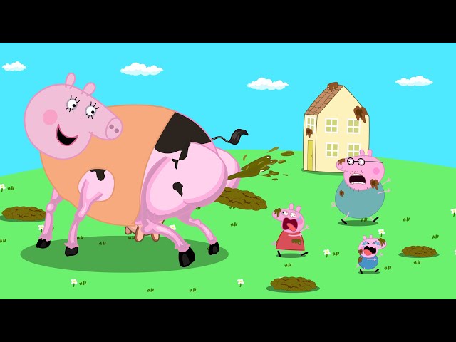 Giant Mummy Pig poop??! Peppa Try Not To Laugh (Part 6)