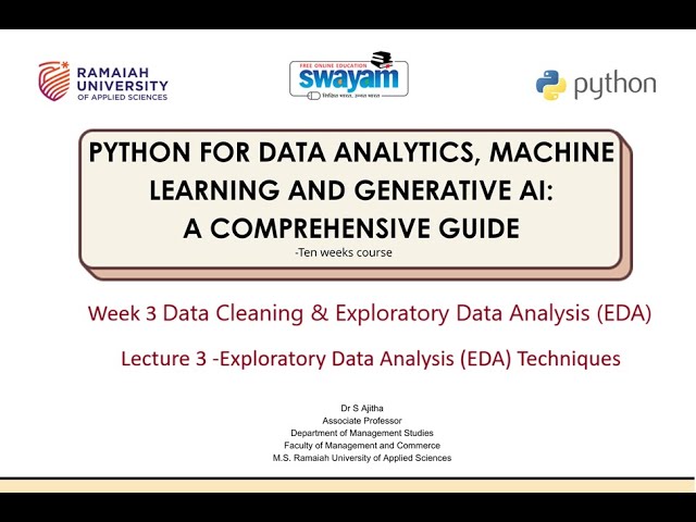 WEEK 2  -  LECTURE 3 -  EXPLORATORY DATA ANALYSIS (EDA) PRACTICAL