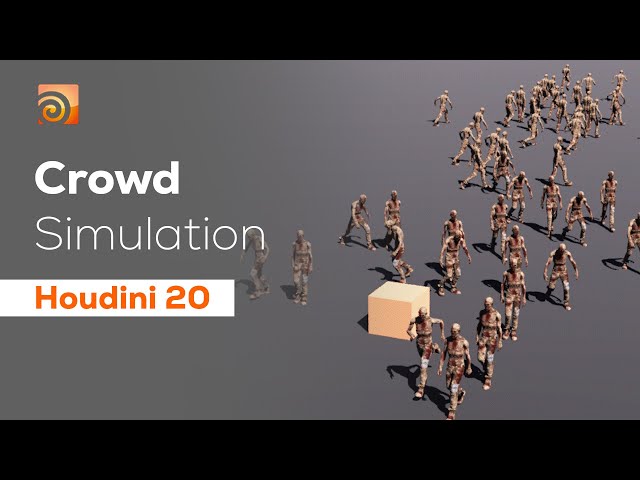 Crowd Simulation on SOP Level | Houdini 20 [ENG Sub]