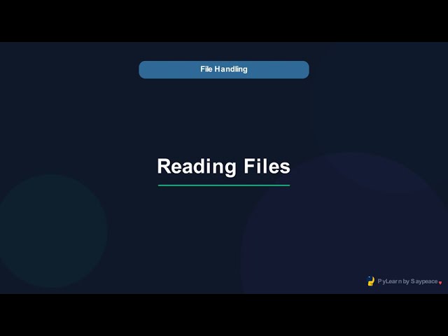 Python File Handling: Read, Write & Work with Files (Module 12)