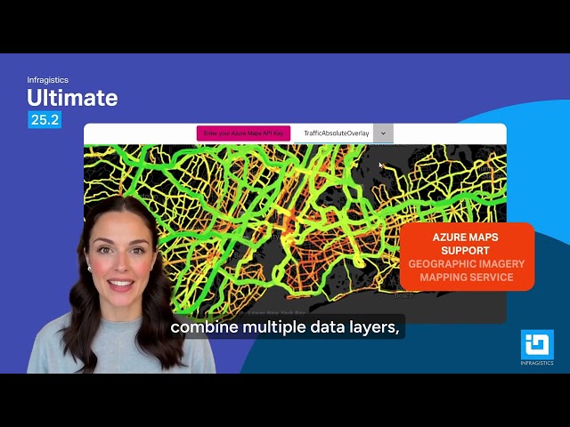 Infragistics Ultimate 25.2 - Azure Maps Integration