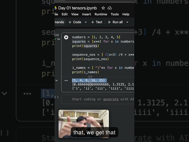 Short 04 — List Comprehensions = Cleaner Training Code