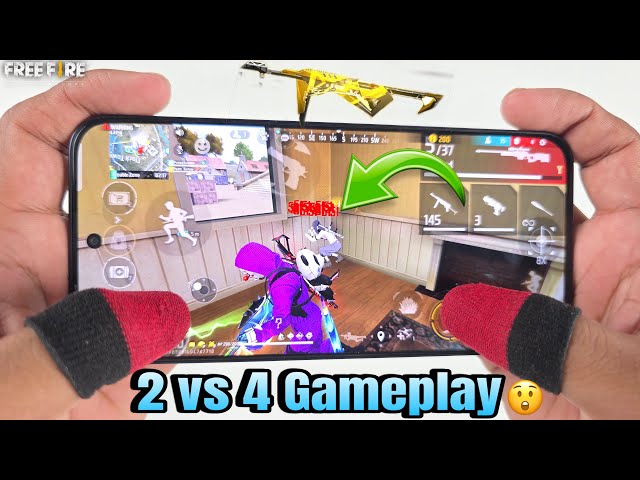 Poco X7 Pro Free Fire gameplay test 2 finger handcam M1887 onetap headshot