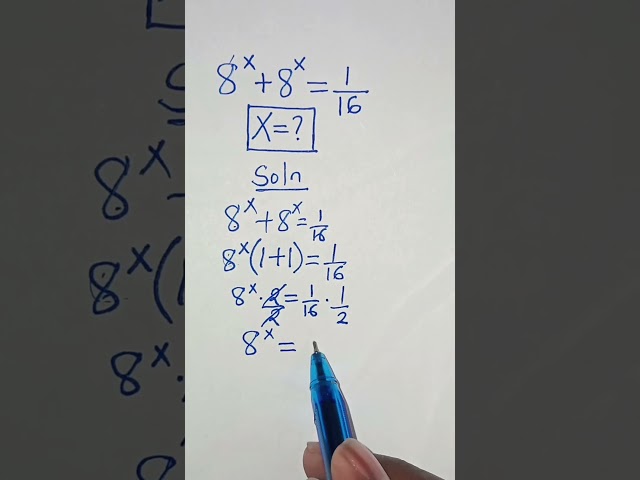 Exponential Equation Tricks #maths #mathematics #viralvideo #viralshorts #videos