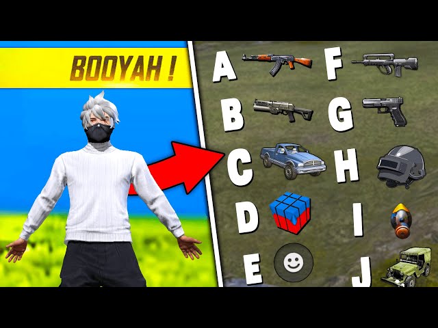 A TO Z CHALLENGE In Garena Free Fire