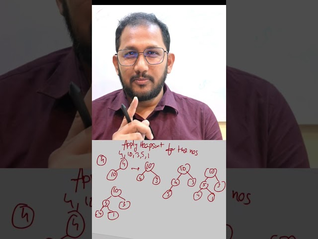 Heap Sort Explained Step by Step | Easy Example | Data Structures & Algorithms #dsa 