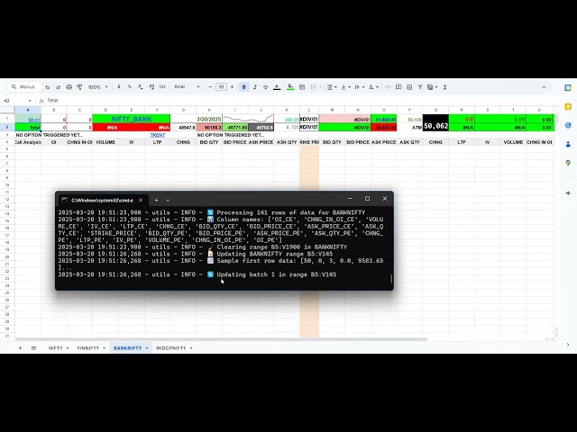 NSE Index Option Chain to Google Sheets (Python Script Full Code 2025) 🚀