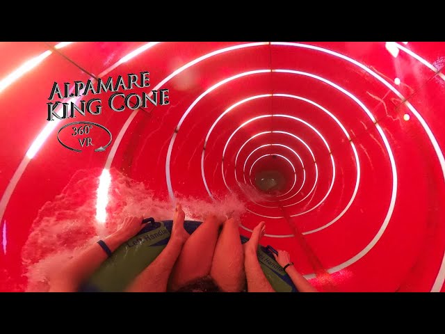 Alpamare King Cone (Doubletubeslide, Backwards) 360° VR POV Onride