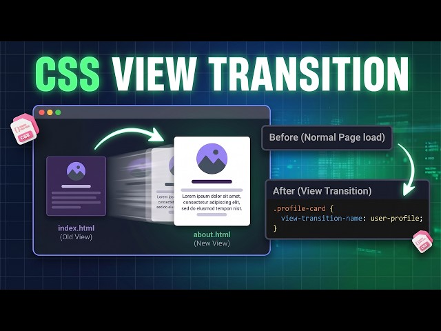 🚀 Animate Between HTML Pages Using Only CSS
