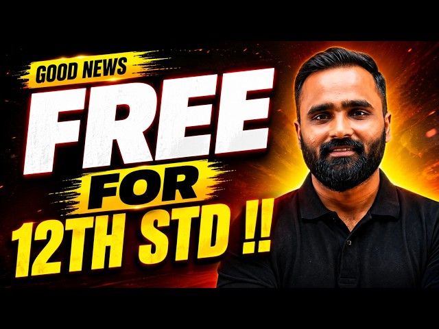 FREE  FOR 12TH STD|GOOD NEWS |BOARD EXAM 2027|PRADEEP GIRI SIR