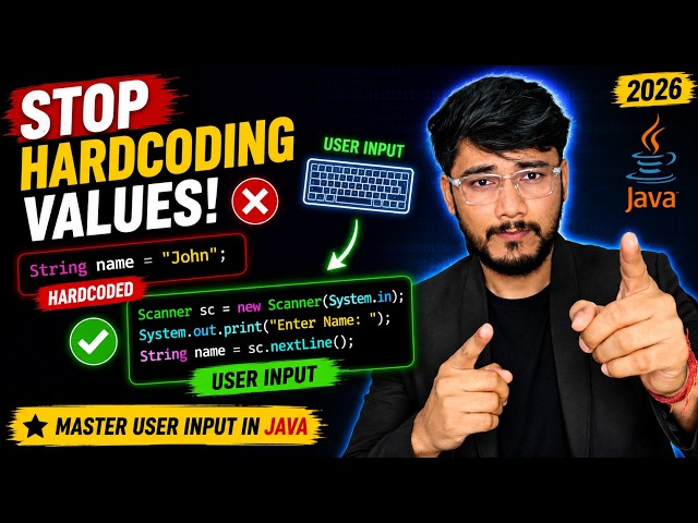 Scanner Class in Java | How to Take User Input 🤯 [2026]