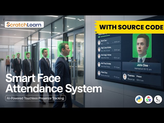Smart Face Attendance System in Python | AI & Computer Vision Project | Tutorial + Source Code #ai