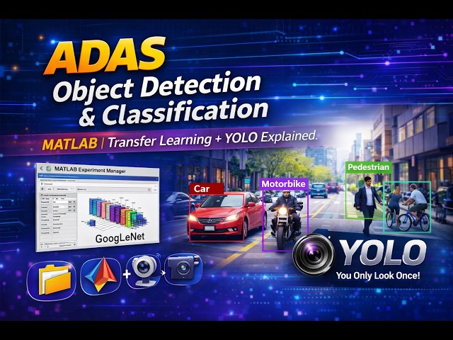 ADAS Object Detection & Classification using MATLAB | Transfer Learning + YOLO Explained