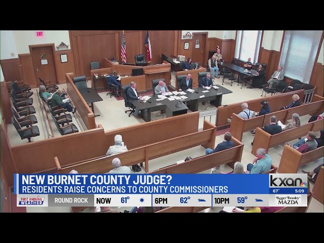 Burnet County leaders, public discuss process for selecting new judge