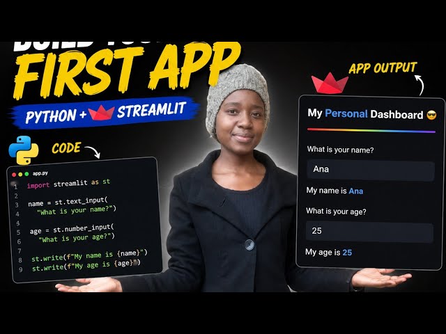 Learn Python by Building Your First Streamlit App | Full Beginner Course