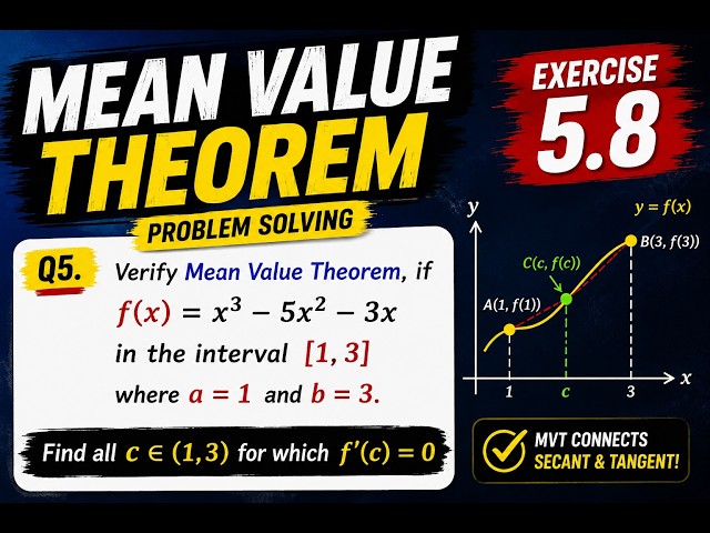 Application of MVT || Class 12 Continuity and Differentiability || NCERT Maths