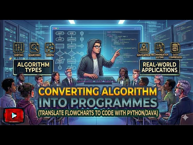 Learning AI and Robotics – Converting Algorithms into Programs. Class 9  Chapter 3  Topic 4