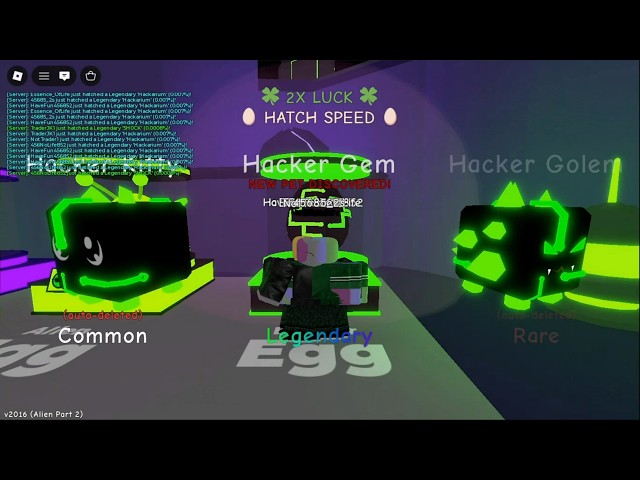Hatching 2 Hacker Gems, 8 D0ggy1337, Shiny Mythic Hackarium and other legendaries | BGS