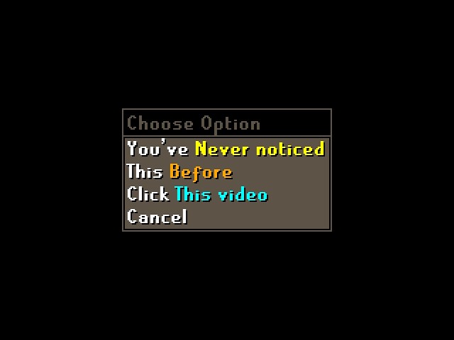 Why is Runescape's right-click menu 𝘴𝘰 𝘸𝘦𝘪𝘳𝘥?