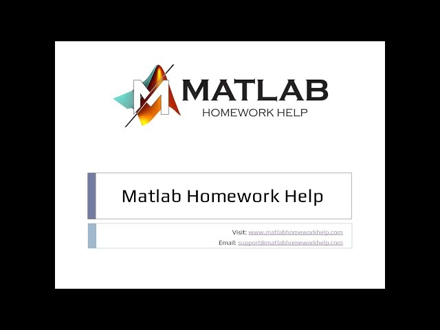Matlab Homework Help