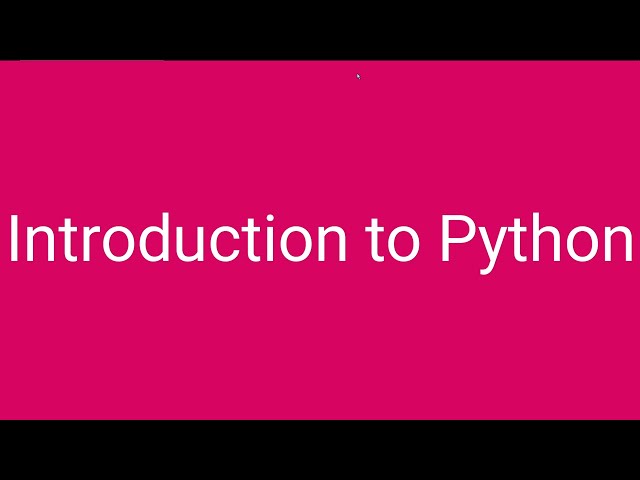 Introduction to Python:(Ultimate Beginner Guide)