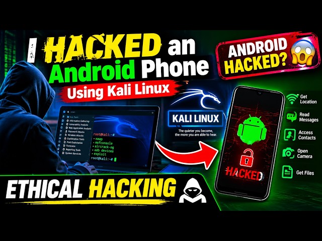 How to HACKED an Android Phone Using Kali Linux 🔥 | Ethical Hacking Tutorial for Beginners