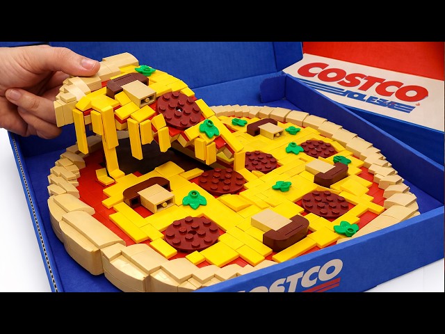 From $1 to WOW: LEGO Costco Pizza Machine!